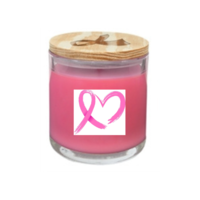 Luxury 14oz Candle in Glass Jar with Wood Lid